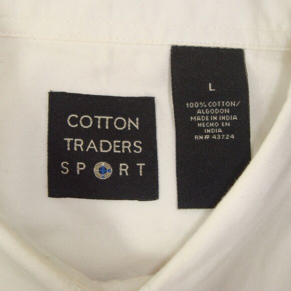 Cotton Traders Sport Waving Flag Patriotic Button Front Short Sleeve Shirt - Picture 2 of 8